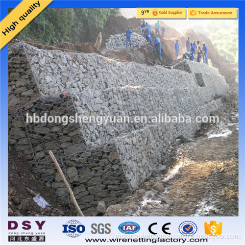 Trade assurance 6*8 8*10 gabion basket / gabion wire cages rock retaining wall